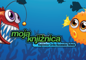 Plakat z logotipom Moja knjižnica